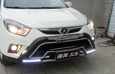 Cina JAC 2013 S5 Front Car Bumper Guard Dengan Led Daytime Running Light pemasok