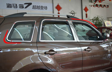 Cina Stainless Steel Mobil Pintu Jendela Potong Haima S7 2013 2015 Side Jendela Molding pemasok