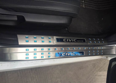 Cina S/S Aksesoris Mobil Untuk HONDA CIVIC 2016, Pintu Sisi Lampu Sills Scuff Plate pemasok