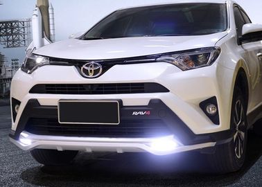 Cina TOYOTA 2016 RAV4 Plastik Penjaga Bumper Mobil Depan Dengan Lampu LED Dan Penjaga Belakang pemasok