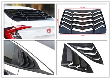 Cina Sport Style Shutters Jendela Belakang Dan Sisi Mobil Untuk Honda Civic 2016 2018 pemasok