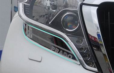 Cina Lampu Bezel Chrome Profesional / Penutup Lampu Mobil Untuk Toyota Prado FJ150 2014 pemasok