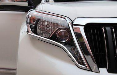 Cina ABS Plastik Chrome Headlight Bezels Untuk 2014 Toyota Prado FJ150 pemasok