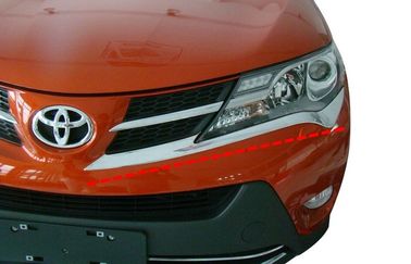 Cina Kerucut lampu depan Chrome tahan lama untuk Toyota RAV4 2013, Lampu depan Garnish bawah pemasok