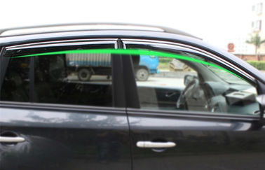 Cina Deflectors angin Untuk Renault Koleos 2009 Jendela Mobil Shields Dengan Potong Stripe pemasok