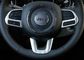 Plastik ABS Auto Interior Trim Parts Steering Wheel Garnish Chrome untuk Jeep Compass 2017 pemasok