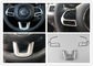 Plastik ABS Auto Interior Trim Parts Steering Wheel Garnish Chrome untuk Jeep Compass 2017 pemasok