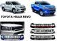 Upgrade Front Grille dengan Daytime Running Light untuk Toyota Hilux Revo 2015 2016 pemasok