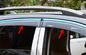 HONDA CR-V 2012 Mobil Jendela Visor, Stainless Steel Potong Stripe Angin Deflectors pemasok