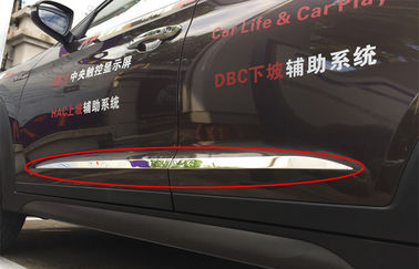 Cina Disesuaikan Hyundai ix35 New Tucson 2015 Auto Accessories, Stainless Steel Pintu Molding pemasok