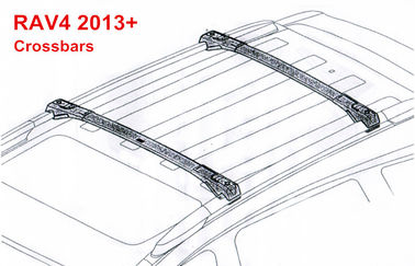 Cina OE Style Cross Bars untuk 2013 2016 Toyota RAV4 Roof Luggage Rack Rails pemasok