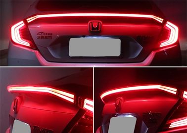 Cina Honda New Civic Sedan 2016 2018 Auto Sculpt Roof Spoiler, Led Light Rear Wing pemasok