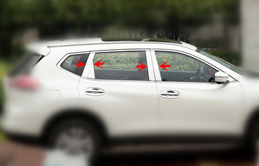 Cina Polished stainless steel Car Window Trim Strip Untuk Nissan X-TRAIL 2014 pemasok