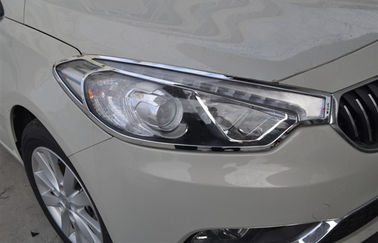 Cina Mobil Chrome lampu depan bezel, Kia K3 2013 2015 headlamp Cover Garnis pemasok