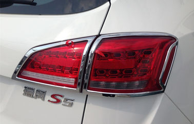 Harga yang bagus Custom Auto Headlight Cover Untuk JAC S5 2013, Tail Lamp Chromed Frame Pabrik on line