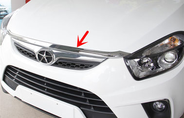 Harga yang bagus Bagian-bagian Karoseri Mobil ABS Plastik Berkrom Untuk JAC S5 2013 Bonnet Trim Strip on line