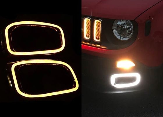 Harga yang bagus Kerangka lampu kabut dengan lampu lari siang hari untuk JEEP Renegade 2016 2017 on line