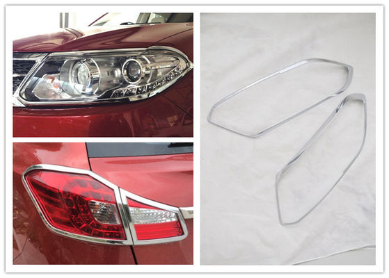 Harga yang bagus Dekoratif Chrome lampu depan bezel untuk CHERY TIGGO5 2014 2015 / Bagian tubuh mobil on line