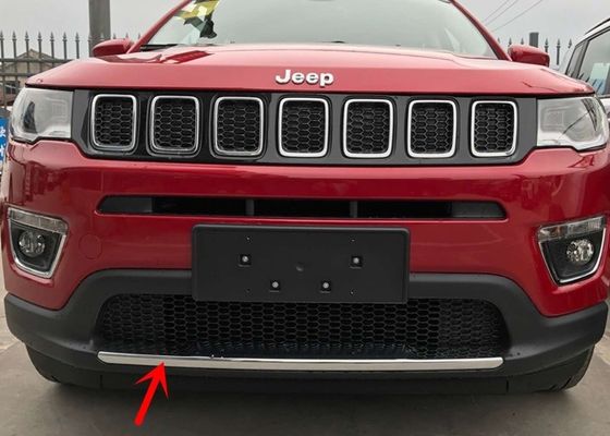 Harga yang bagus Jeep Compass 2017 Auto Body Trim Parts, Bumper depan berkrom Bagian bawah on line