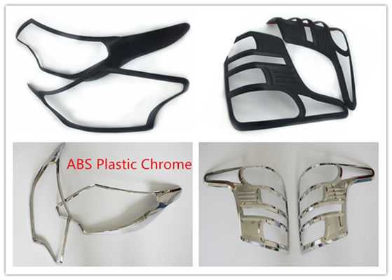 Harga yang bagus Pencetakan Lampu Kepala dan Ekor Profesional untuk Mitsubishi Triton L200 2015 Hitam atau Kromium on line