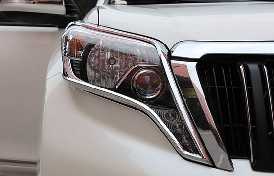 Harga yang bagus ABS Plastik Chrome Lampu depan bezel Untuk 2014 Toyota Prado FJ150 on line