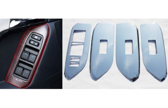 Harga yang bagus Auto Interior Window Switch Cover untuk Toyota 2014 Prado FJ150 Bagian Dekorasi Mobil on line