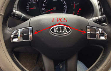 Harga yang bagus Custom Auto Interior Trim Parts Chrome ABS Steering Wheel Trim untuk KIA Sportage R 2014 on line
