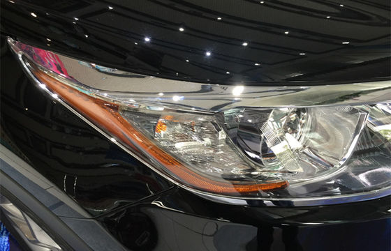 Harga yang bagus Penutup lampu depan mobil Chrome presisi tinggi untuk TOYOTA Highlander 2014 2015 Kluger on line