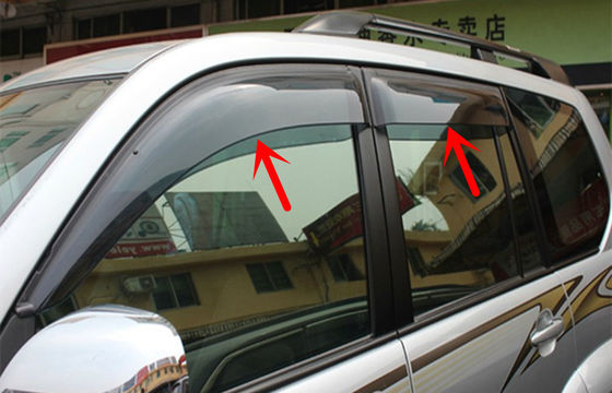 Harga yang bagus Injection Moulding Car Window Visors Untuk Prado 2010 FJ150 Sun Rain Guard on line
