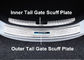 Stainless Steel Illuminated Pintu Kusen Tail Gerbang lecet Lempeng Untuk Hyundai Elantra 2016 Avante pemasok