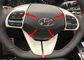 Kerangka roda kemudi interior berkrom untuk Hyundai Elantra 2016 Avante pemasok