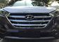 Hyundai New Tucson 2016 2017 Front Grille Molding Cover 3D Serat Karbon / Chrome pemasok