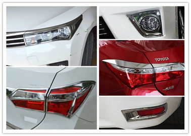 Harga yang bagus COROLLA 2014 Lampu depan mobil berkrom menutupi TailLight Garnish And Fog Lamp Bezel on line