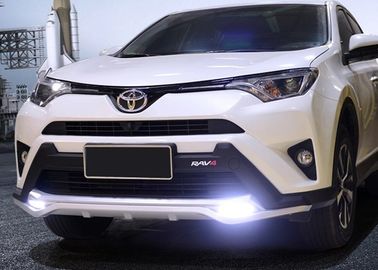 Harga yang bagus TOYOTA 2016 RAV4 Plastik Penjaga Bumper Mobil Depan Dengan Lampu LED Dan Penjaga Belakang on line