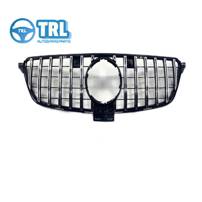 Harga yang bagus A1668880460 Mercedes W166 Radiator Mesh Grille ABS Plastik Hitam Gaya Asli on line