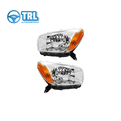 8113042310 Toyota Rav4 lampu depan dalam ukuran asli Putih / Chrome / Hitam 8117042310