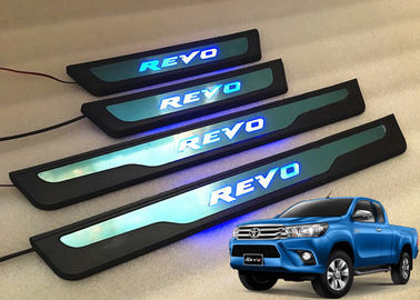 Harga yang bagus TOYOTA All New Hilux Revo 2016 2017 LED Lampu Sisi Pintu Sill Scuff Plates on line