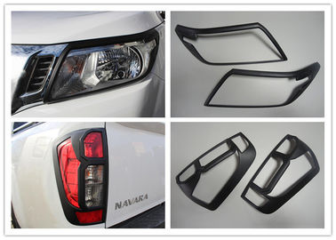 Harga yang bagus Black and Chrome Headlight Bezels And Taillight Cover Untuk Nissan NP300 Navara 2015 on line