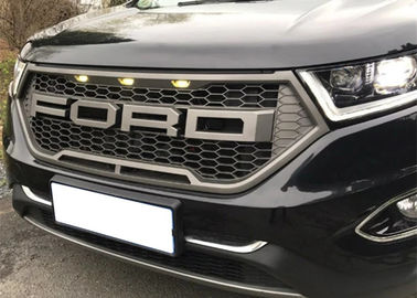 Harga yang bagus Car Grilles Raptor Style Grille depan dengan lampu LED untuk Ford Edge 2015 2017 on line