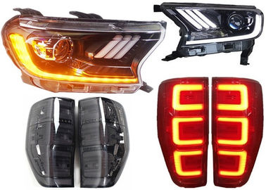 Harga yang bagus Lampu kepala LED berwarna kuning dan lampu belakang berwarna kuning untuk Ford Ranger T7 2015 on line