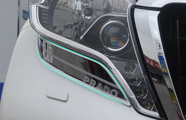 Harga yang bagus Kerangka lampu depan Chrome profesional / Tutup lampu depan mobil Untuk Toyota Prado FJ150 2014 on line