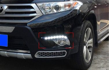 Harga yang bagus Auto Part LED Daytime Running Light DRL untuk Toyota Highlander 2012 2013 dengan Rim Berkrom on line