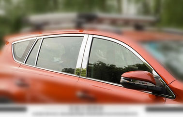 Harga yang bagus Polished Stainless Steel Car Window Trim Fit Untuk Toyota RAV4 2013 2014 on line