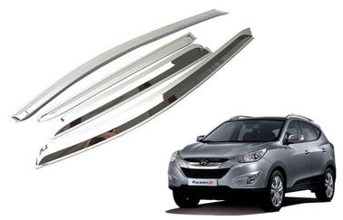 Harga yang bagus Chrome Sun Visors Vent Shade untuk IX35 2009-2013 Hyundai New Tucson Penjaga jendela hujan on line