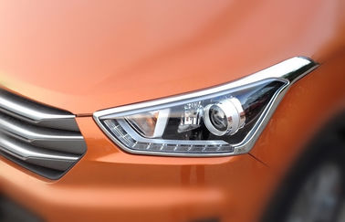 Harga yang bagus Chrome depan lampu depan mobil menutupi cetakan trim Cover garnisun Untuk Hyundai IX25 on line